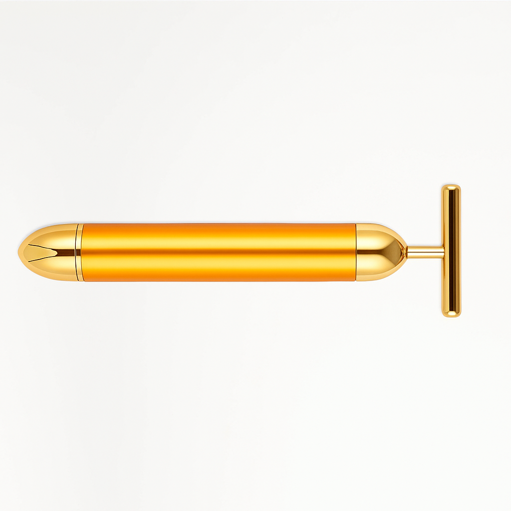 24K Gold Energy Beauty Bar Electric Facial Massage Roller